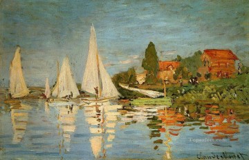  Argenteuil Pintura al %C3%B3leo - Regata en Argenteuil Claude Monet